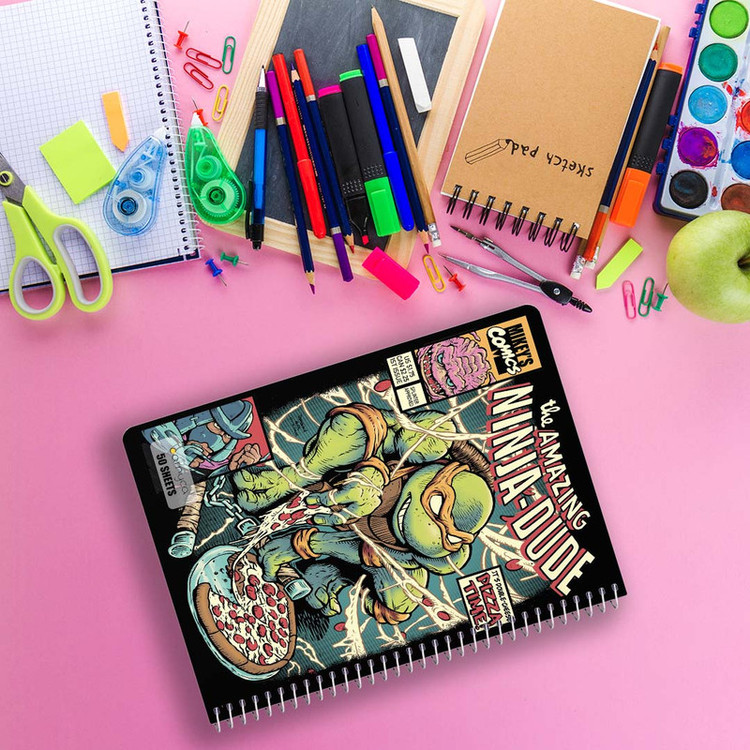 دفتر نقاشی 50 برگ کارنیکا طرح Teenage Mutant Ninja Turtles کد 15711 مجموعه 4 عددی