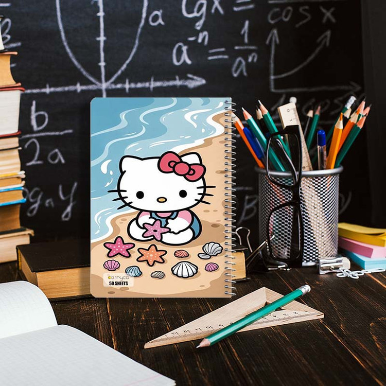 دفتر نقاشی 50 برگ کارنیکا طرح هلو کیتی hello kitty کد 22616 مجموعه 4 عددی