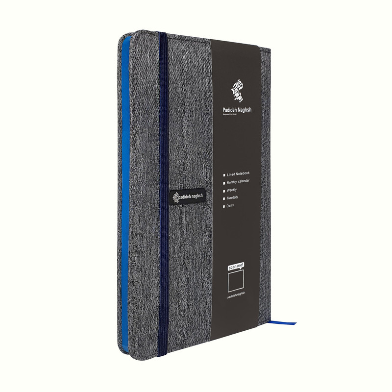 دفتر یادداشت پدیده نقش مدل پارچه ای کد 01 به همراه خودکار بسته 3 عددی