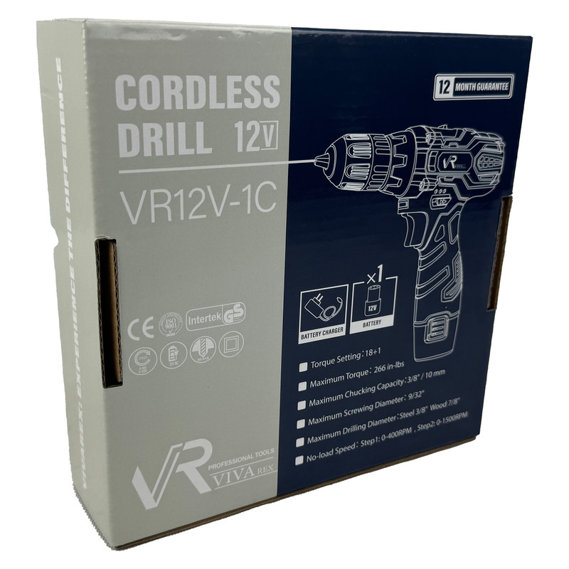 دریل پیچ گوشتی شارژی ویوارکس مدل-VR-12V-1C NEW