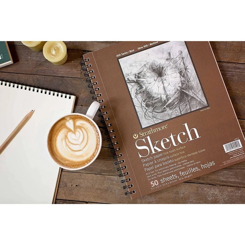 دفتر طراحی 50 برگ سیمی استراثمور مدل Sketch کد 400