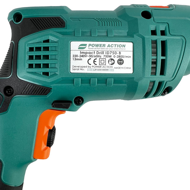 دریل چکشی پاور اکشن مدل ID 750-B مجموعه 28 عددی