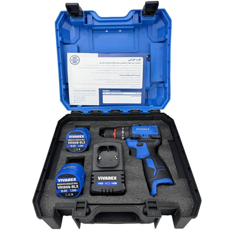 پیچ گوشتی شارژی ویوارکس مدل VR1608 BLX