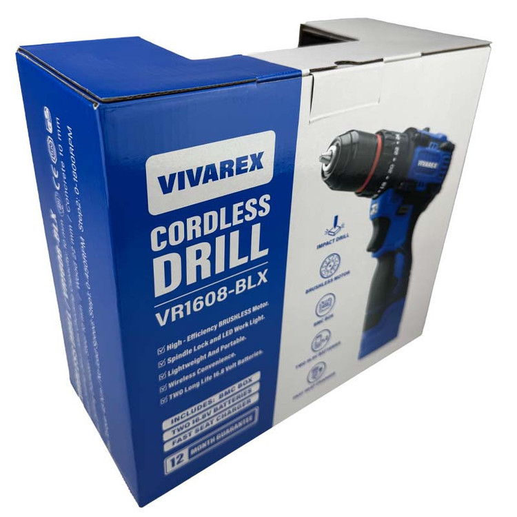 پیچ گوشتی شارژی ویوارکس مدل VR1608 BLX