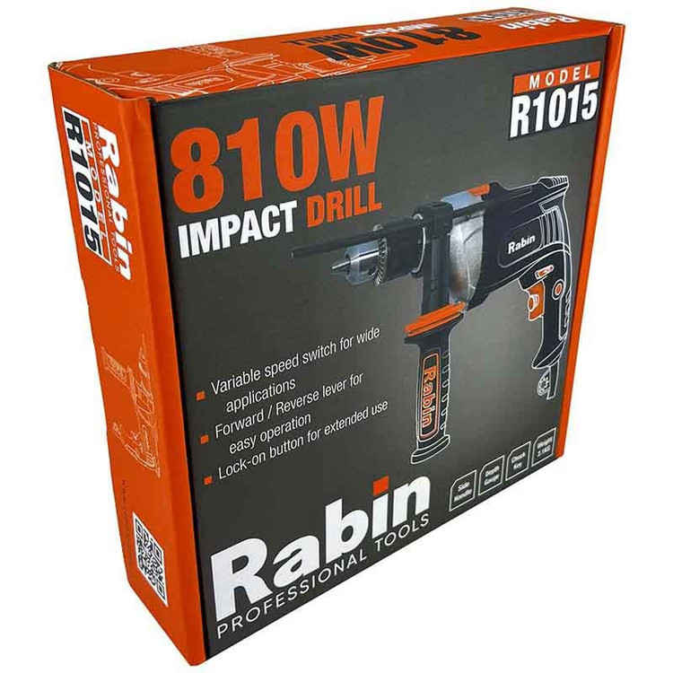 دریل چکشی 30 میلیمتری 810 وات رابین مدل R1015