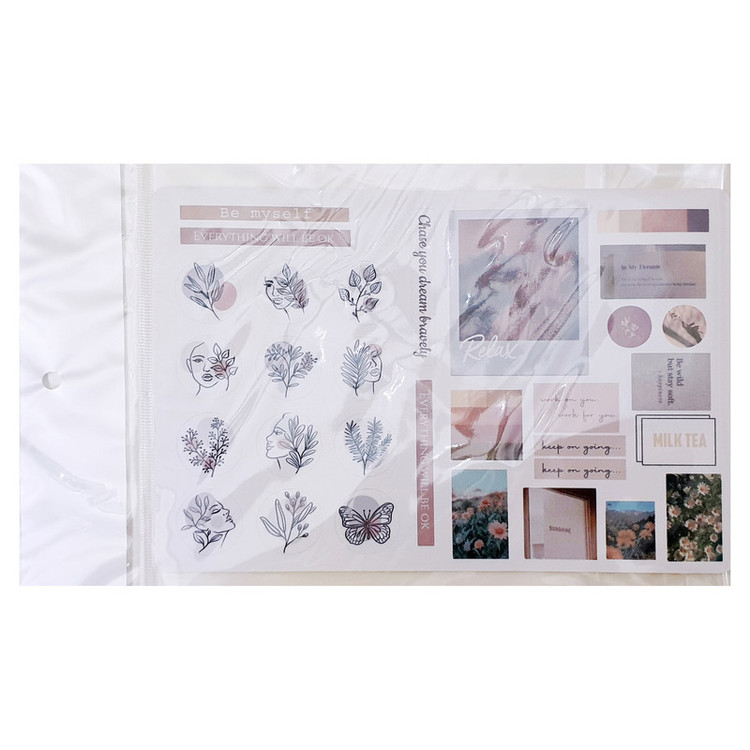 برچسب کاترینکا طرح برش خورده بولت ژورنال و اسکرپ بوک مدل A5 Relax stickers