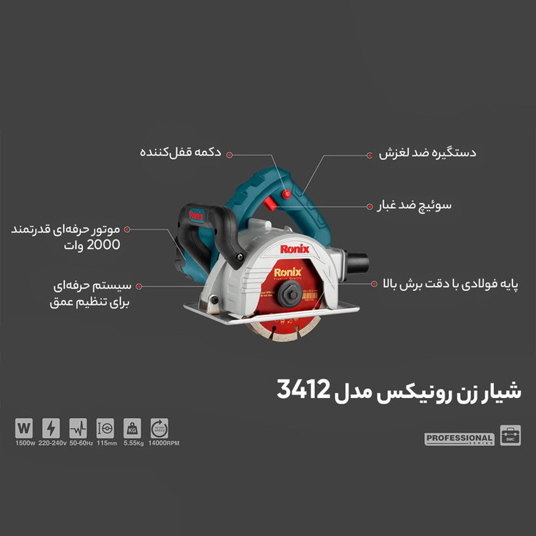 شیار زن رونیکس مدل 3412