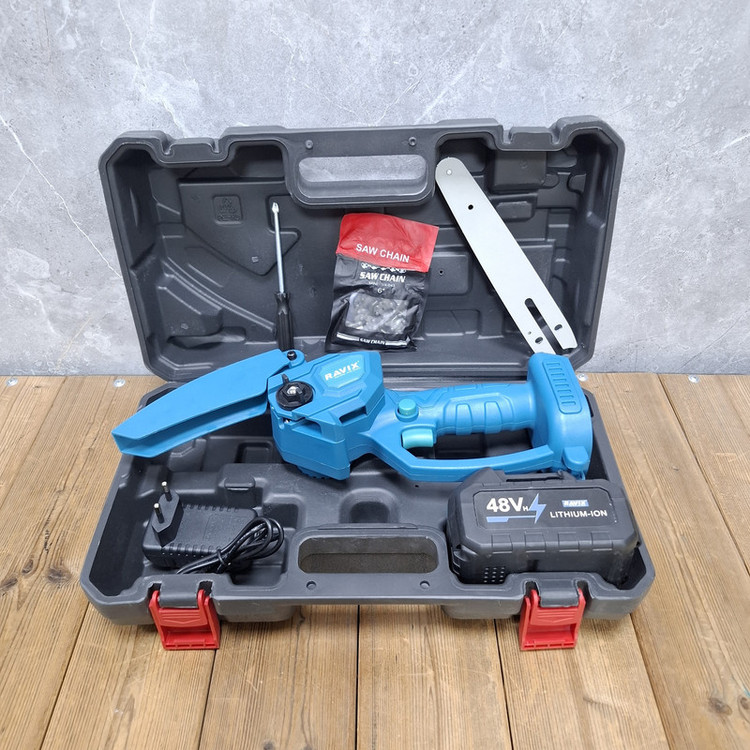 اره زنجیری سرشاخه زن صنعتی راویکس مدل 48LITHIUM_ION کد 01 مجحموعه 7 عددی