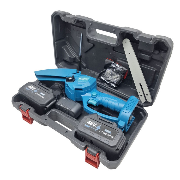 اره زنجیری سرشاخه زن صنعتی راویکس مدل 48LITHIUM_ION مجموعه 8 عددی