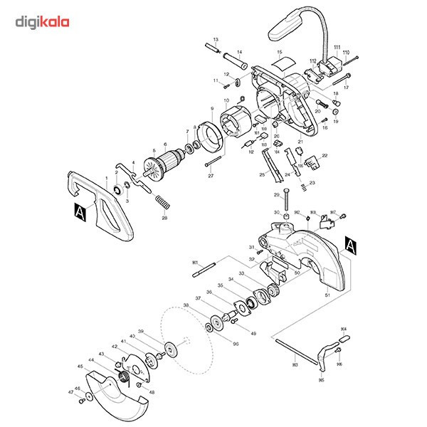 اره دیسکی فارسی بر ماکیتا مدل LS1040