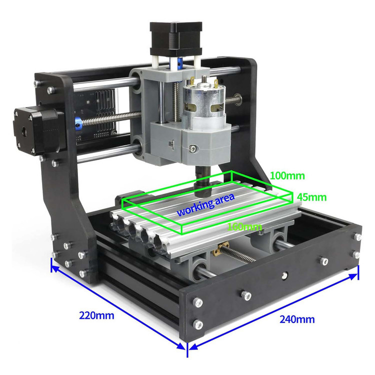 مینی سی ان سی مدل CNC 1610P