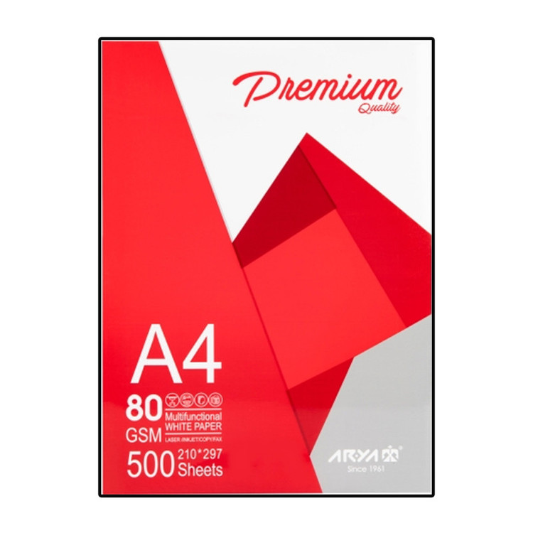 کاغذ A4 آریا مدل premium بسته ۵۰۰ عددی