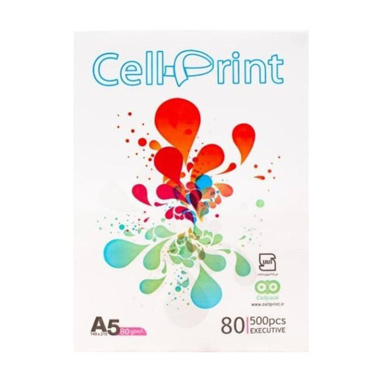 کاغذ A5 سل پرینت مدل A505 بسته 5 عددی