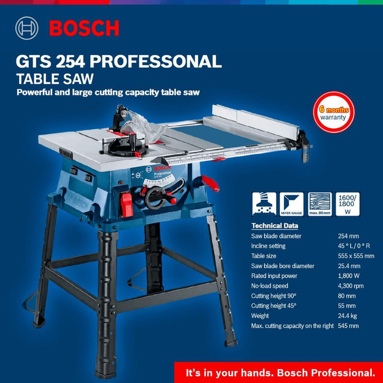 اره میزی بوش کد GTS 254 Professional