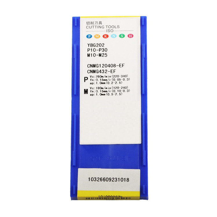 اینسرت زد سی سی مدل CNMG120408-EF کد YBG 202بسته 10 عددی