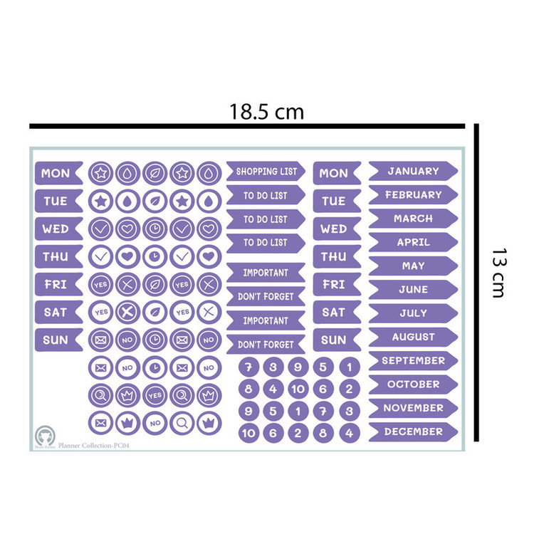 برچسب میو استیکر مدل پلنر کالکشن کد PC04