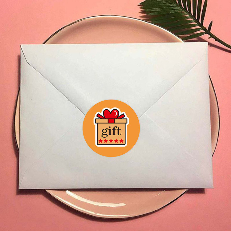 برچسب طرح هدیه مدل GIFT-01 بسته 500 عددی