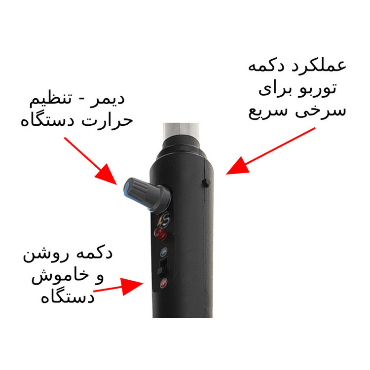 انبر زغال برقی شیشه ای تاوارا مدل 017