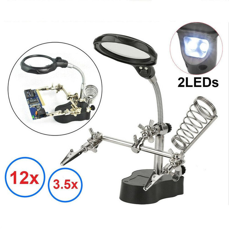 گیره مونتاژ مدل TE-801 به همراه ذره بین
