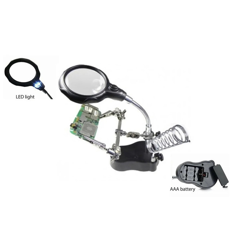 گیره مونتاژ مدل TE-801 به همراه ذره بین