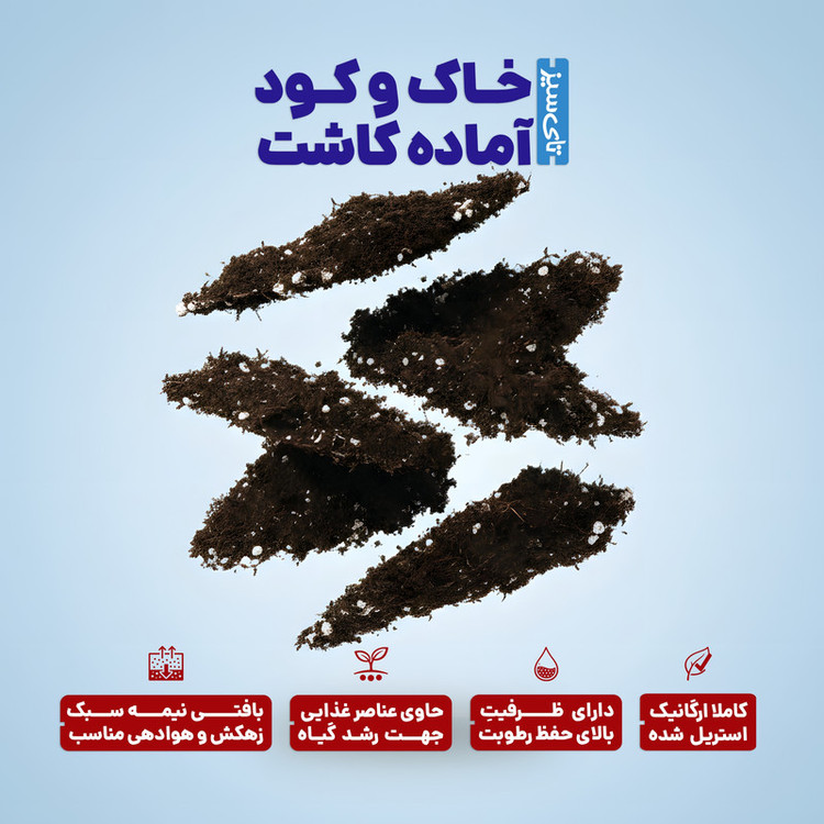خاک گلدان تای سیز مدل TPM8 حجم 8 لیتر