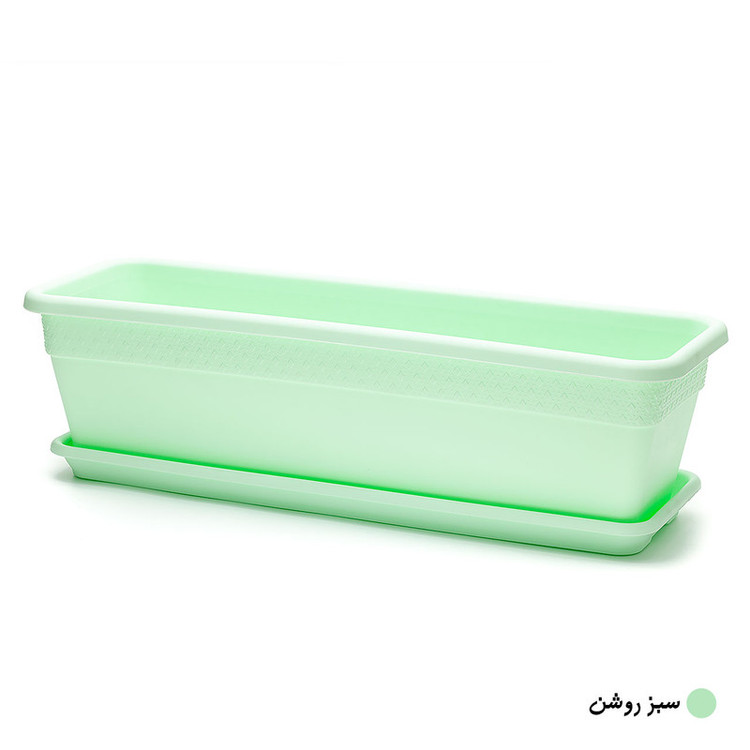 گلدان مدل پلاستیکی مستطیلی کد 603