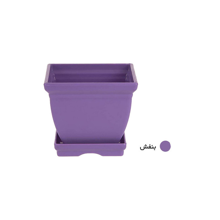 گلدان پلاستیکی مدل مربعی کد 6