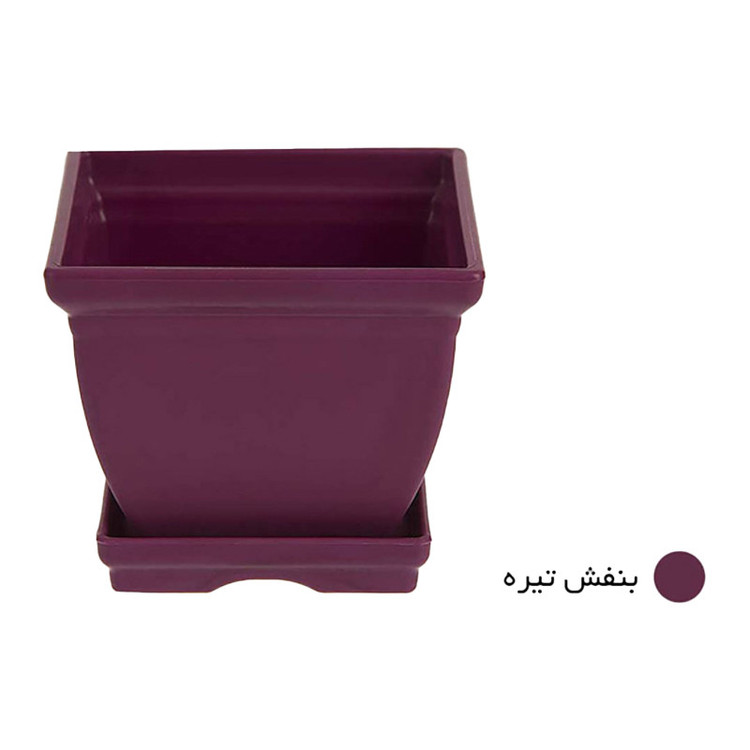 گلدان پلاستیکی مدل مربعی کد 6