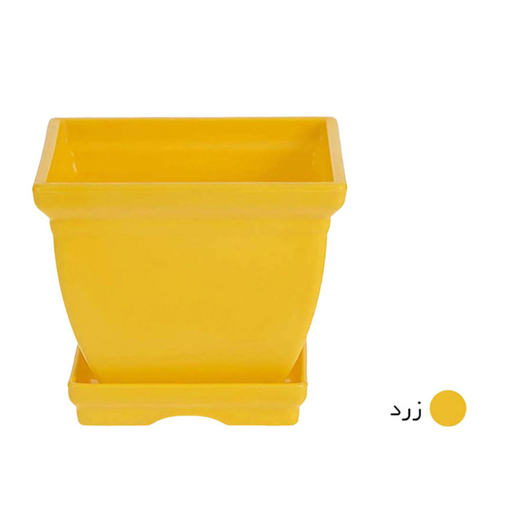 گلدان پلاستیکی مدل مربعی کد 6