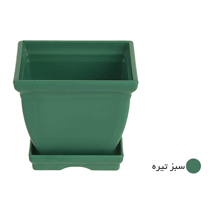 گلدان پلاستیکی مدل مربعی کد 6