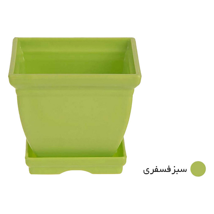 گلدان پلاستیکی مدل مربعی کد 6