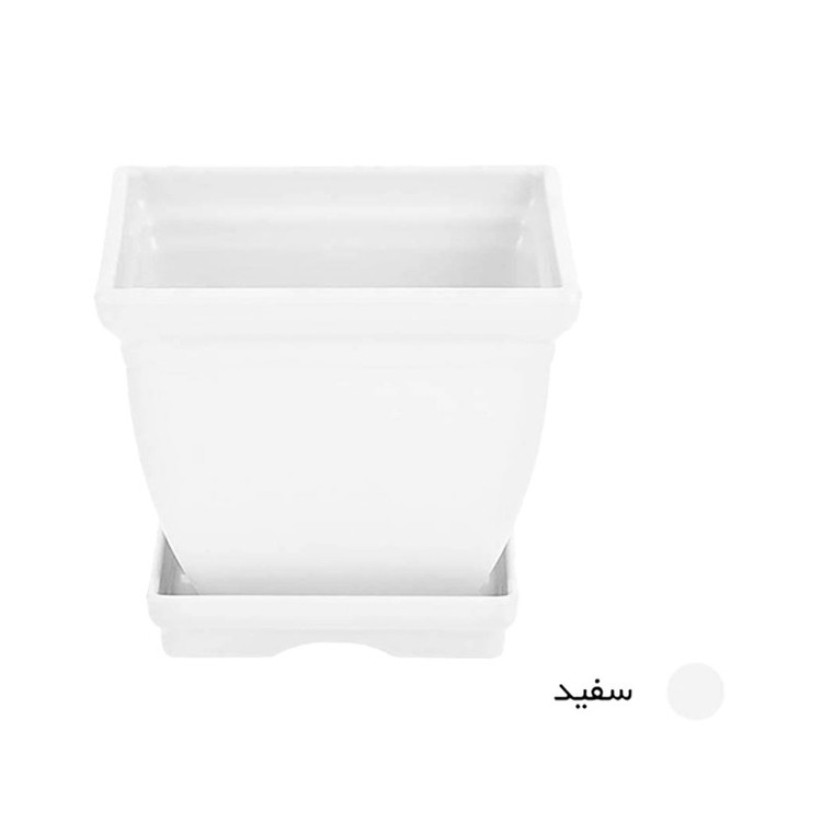 گلدان پلاستیکی مدل مربعی کد 6