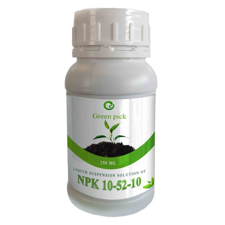 محلول مایع کود فسفر بالا گرین پیک مدل NPK 10 52 10 حجم 250 میلی لیتر