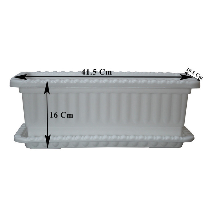 گلدان مدل پلاستیکی مستطیل کد Go42
