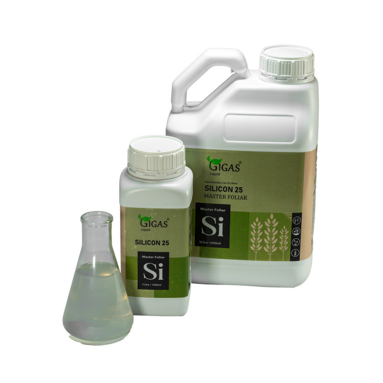 کود سیلیکات پتاسیم مایع ژیگاس مدل Silicon 25% حجم 1 لیتر