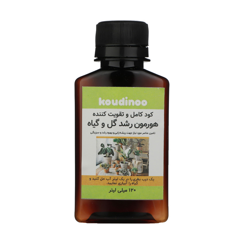 کود کامل و تقویت کننده هورمون رشد گل و گیاه کودینو مدل K-20 حجم 120 میلی لیتر
