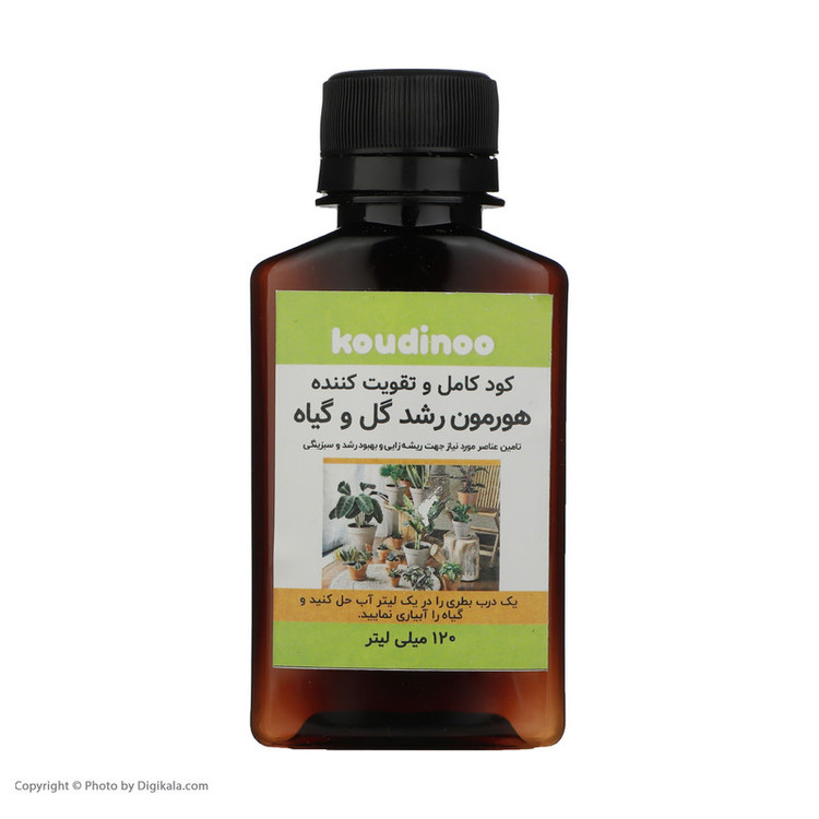 کود کامل و تقویت کننده هورمون رشد گل و گیاه کودینو مدل K-20 حجم 120 میلی لیتر