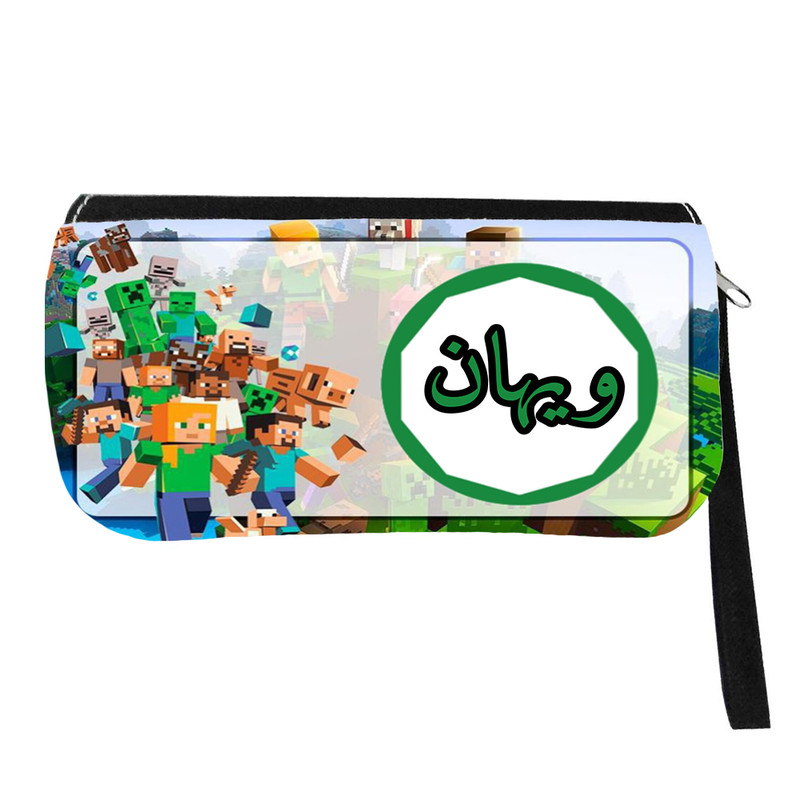 جامدادی مدل اسم شخصی طرح ماینکرافت اسم ویهان کد 0663