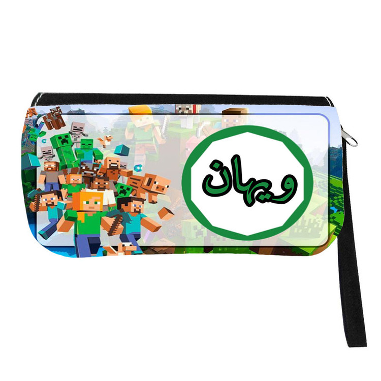 جامدادی مدل اسم شخصی طرح ماینکرافت اسم ویهان کد 0663