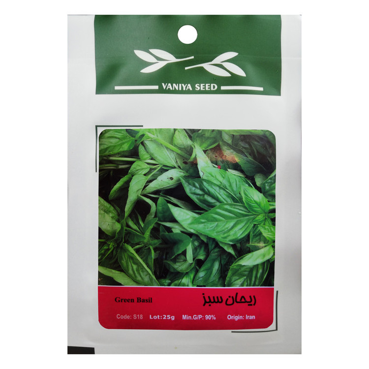 بذر ریحان سبز وانیا سید مدل S18