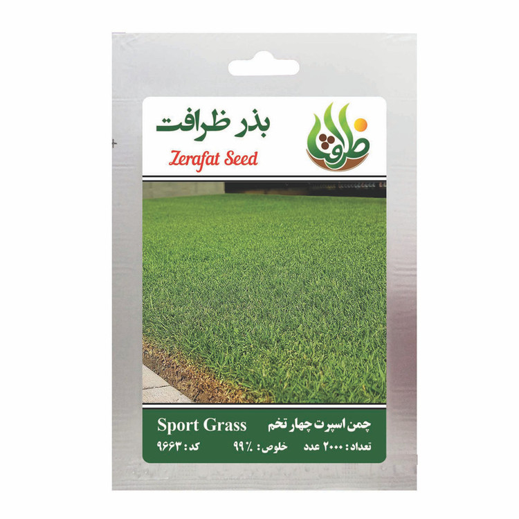 بذر چمن خارجی اسپرت چهار تخم ظرافت مدل BZ9663 مجموعه 5 عددی