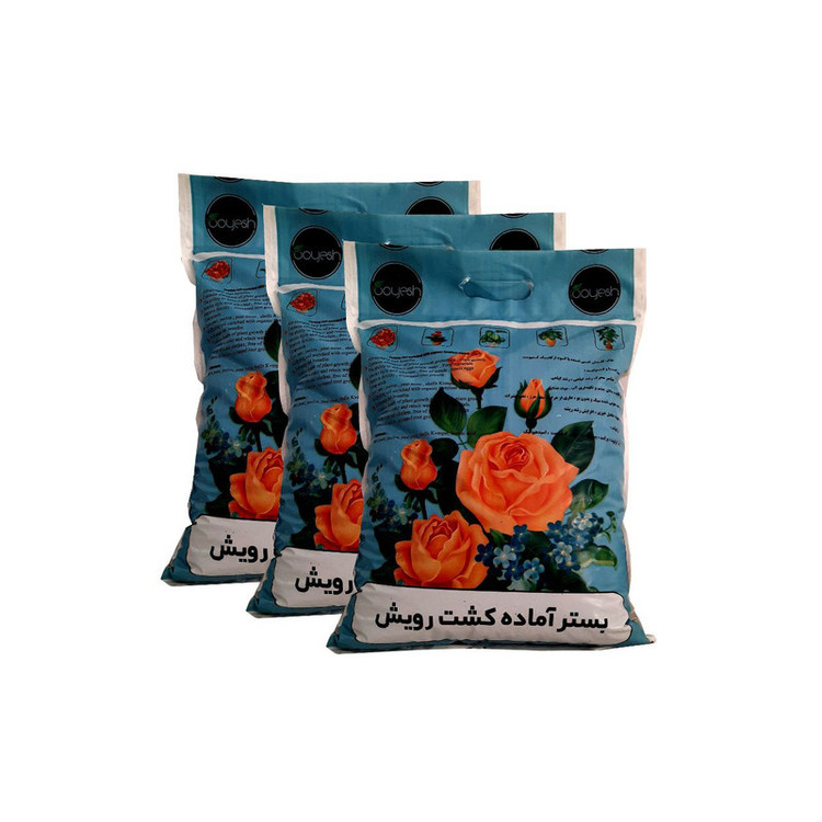 بستر آماده کشت رویش مدل BR حجم 10 لیتر مجموعه 3 عددی