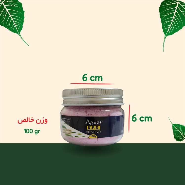 کود NPK 20-20-20 آگنس مدل Ag202020 وزن 100گرم