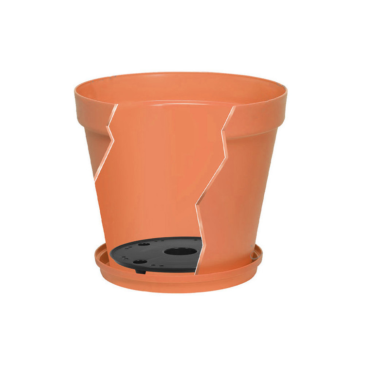 زیرگلدانی مدل زهکش و جزیره کد 21cm بسته 2 عددی