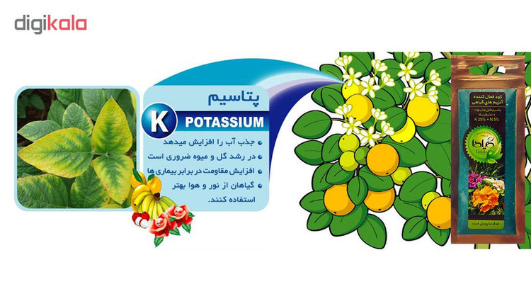کود فعال کننده آنزیم های گیاهی گیلدا کد K25-N5 وزن 25 گرم