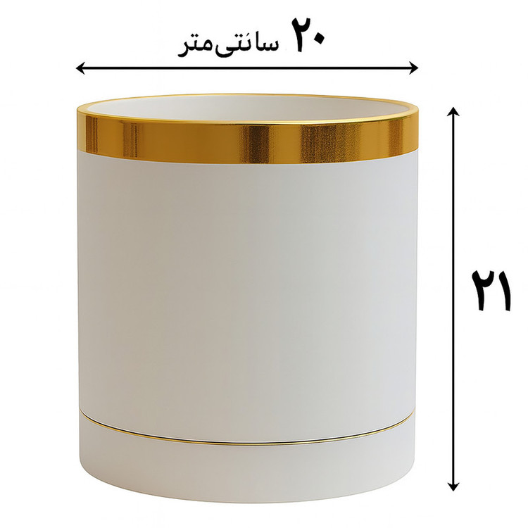 گلدان مدل استوانه سایز 20*20 سانتی متر