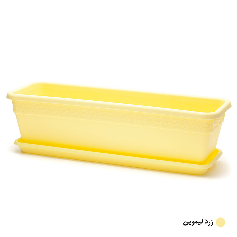 گلدان مدل پلاستیکی مستطیلی کد 604