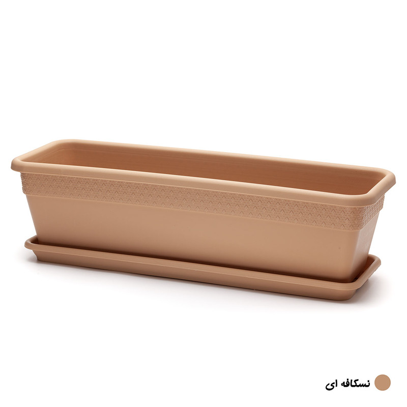 گلدان مدل پلاستیکی مستطیلی کد 604