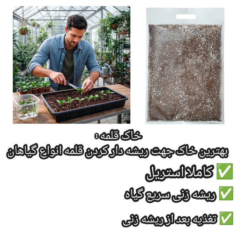 خاک قلمه زنی و ریشه زایی مدل Propagation Mix حجم 2 لیتر