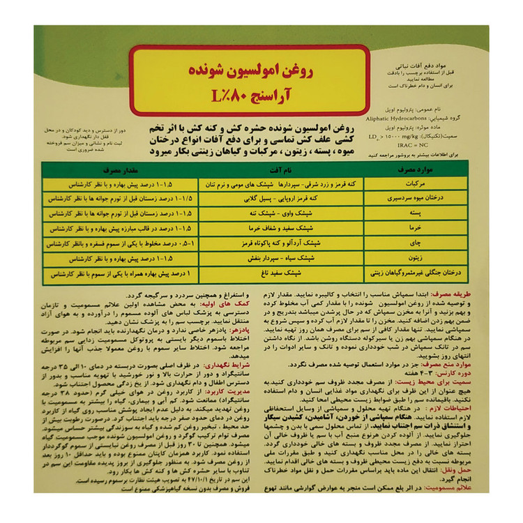 روغن ولک آراسنج مدل امولسیون حجم 1 لیتر